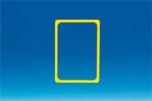 Cadre en PVC jaune A4