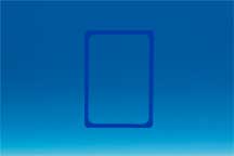 Cadre en PVC bleu A4