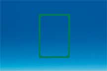 Cadre en PVC vert A4