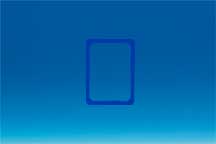 Cadre bleu en PVC - Format affichette A5