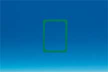 Cadre vert en PVC - Format affichette A5