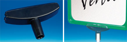 T de liaison noir pour cadre PVC
