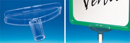 T de liaison transparent pour cadre PVC