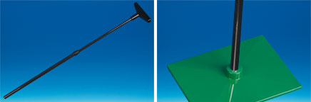 Tige fibre de verre noire télescopique 35 à 62 cm