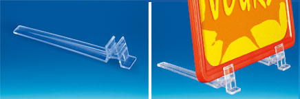Grands socle transparent incliné à poser pour cadre PVC