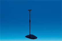 Pied noir pour cadre socle PVC tige téléscopique 35 à 58 cm