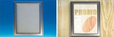 Cadre clippant aluminium mural sous abris A0