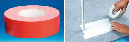 Toile Gaffer Ultramarque® "rouge" adhésivé 50 m