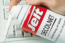 Aerosol Decolnet Jet® enlève les traces de colle