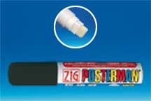 Posterman® pointe rectangulaire 15 mm - Noir