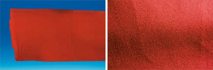 Tissus coton gratté M1 "Rouge vif" 260 cm x 25 m