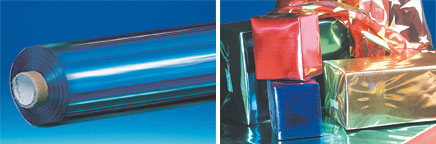 Décofilm® 2 faces polypropylène "Bleu/argent" 80 cm x 40 m