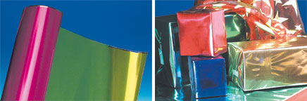 Décofilm® 2 faces polypropylène "Fuchsia/Vert anis" 80 cm x 40 m