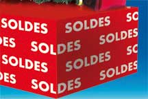 Cache palette Calcolor® "Soldes" 60 cm x 50 m