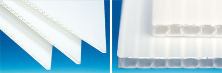 Plaque polypro alvéole blanche - 800 x 1200  mm - 450g - 3 mm