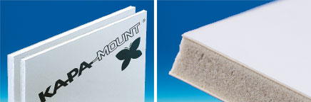 Plaque KAPAMOUNT® en carton mousse blanche de 5 mm - 1000 x 1400 mm