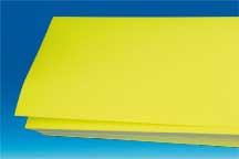 Feuille papier jaune fluo 105 grs