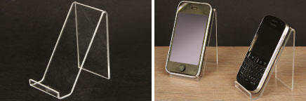 Porte Smartphone acrylique 50 x 100 x 15 mm