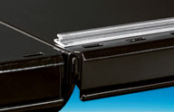 Rail étroit transparent- adhésif