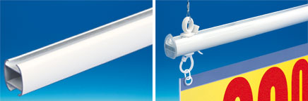 Profil Décobarre® aluminium blanc 2000 mm
