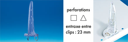 Pied Shark® pour tablette perforée avec entraxe 23 mm