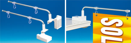 Potence Multimag® base magnétique crochet ouvert 260 mm