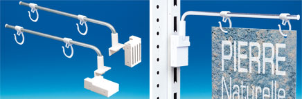 Potence Multimag® base magnétique crochets fermés 260 mm