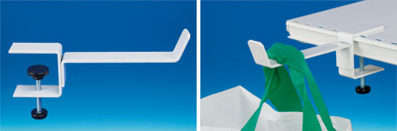 Potence métal serre-joint porte-sac-Fixation tablette de 4cm