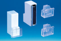 Porte-fronton Promobase® murale droit magnétique panneau 3 mm
