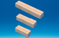 Socle bois double rainure