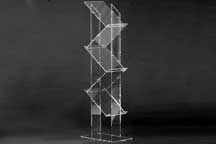 Porte-brochures plexi zig-zag 5 x A4