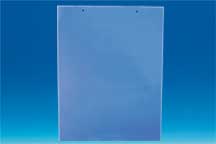 Pochette PET antireflet 2 perforations à suspendre - 60 x 80 mm