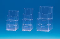 Porte-brochures injecté 3 bacs format 1/3 A4