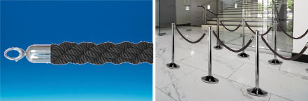 CORDE TRESSEE NOIR - 1.5M