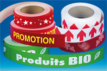 Bande déco porte-étiquette électro "Promotion" 34 mm x 50 m