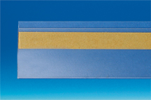 Porte-étiquette PVC antireflet Adh. au dos 40 x 1000 mm
