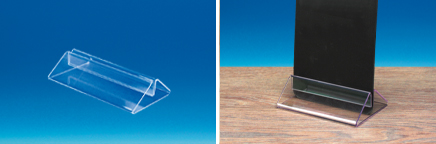 Socle porte-visuel pléxi transparent 105 x 70 mm