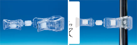 Mini pince ressort transparent articulée pour zone humide base tube