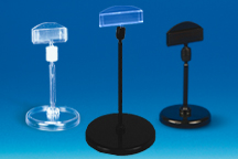 PE pinçant orientable base ronde - Tige 100 mm