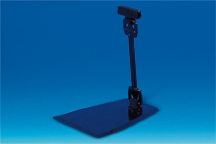 Pince clip multi angle en PVC noir à poser 120 mm