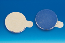 Pastille magnétique avec face adhésive Ø 9,5 mm - Ép. 0.75 mm