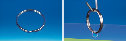 Anneau porte-clef métal Ø 30 mm - Ø fil 1.8 mm