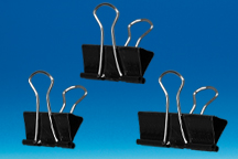 Pince clip métal noir chromé 32 mm