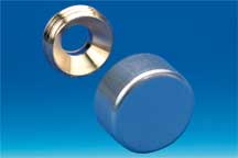 Cache vis argenté de Ø 13 mm - Perçage 5 mm