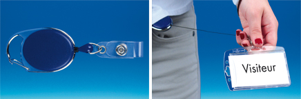 Enrouleur ceinture pour badge