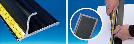 Règle plate PRO de sécurité en aluminium 130 cm