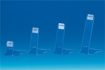 Base à poser transparente avec grip en PET 120 mm