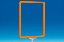 Cadre en PVC orange A4