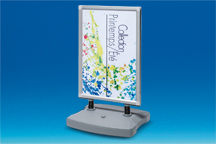 Chevalet cadre cliappant sur roulette exterieur A1
