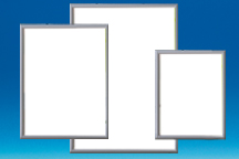 Cadre clippant profil aluminium 25 mm coins carrés 70 x 100 cm